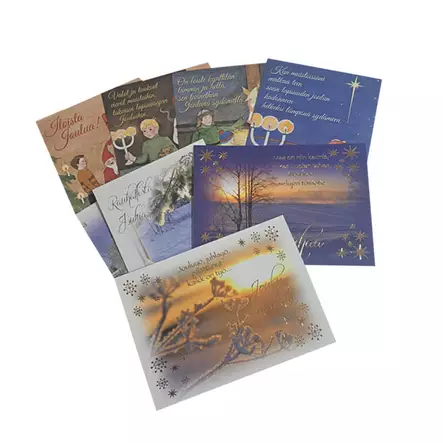 Joulukortti 1-os, erilaisia - Joulukortit - 7300009012695 - 1