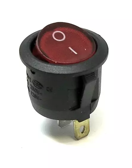 KEINUKATKAISIN ON-OFF LED 12V PYÖREÄ - Katkaisijat ja releet - 6438417016255 - 1