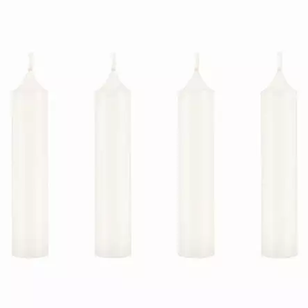 Kynttilä Lampetti 4 kpl valkoinen - Antiikkikynttilät ja kruunukynttilät - 6410416388915 - 1