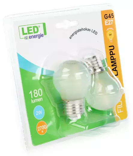 LEd lamppu 2kpl e27 kannalla - Lamput E27 kanta - 6430058414445 - 2