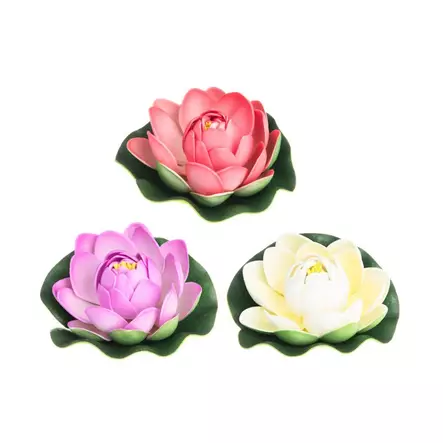 Lotus kukka kelluva 10cm - Puutarhakoristeet - 6410413119635 - 1