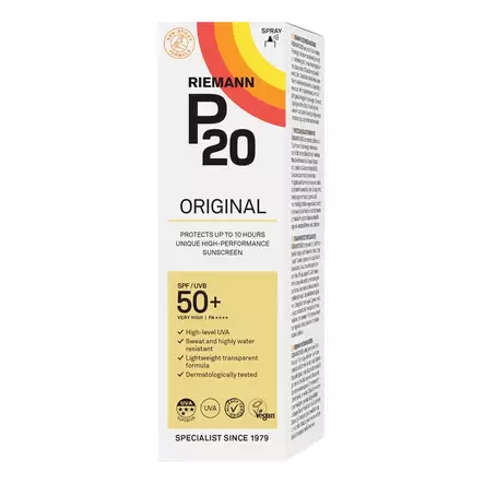 P20 Aurinkosuojaspray SK50+ orig 85ml - Aurinkovoiteet ja aurinkotuotteet - 5701943102565 - 1