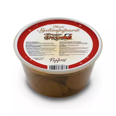 Ohuet Sydänpiparit 350g rasia - Elintarvikkeet joulu - 5411823874665 - 1