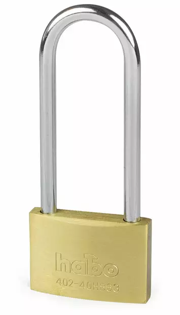 RIIPPULUKKO HABO 402-40HB63 MESSINKI HABO - Riippulukot, kassalippaat ja kassakaapit - 7317900173035 - 1