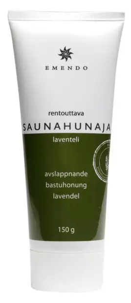 Saunahunaja rentouttava laventeli 150g Emendo - Saunahunajat ja saunapeseytyminen - 6417892022005 - 1