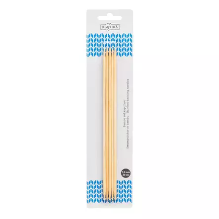 Kehrä Sukkapuikot bambu 3,5 mm 5 kpl - Sukkapuikot - 6410412393555 - 1