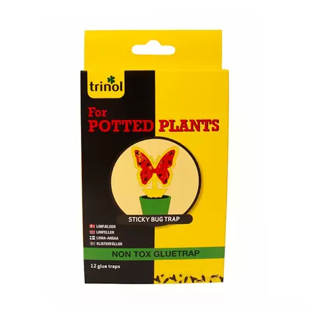 Torjuntatikkuja 12 kpl Trinol Sitcky Bug - Huonekasvien ravinteet ja myrkyt - 5703071020155 - 1