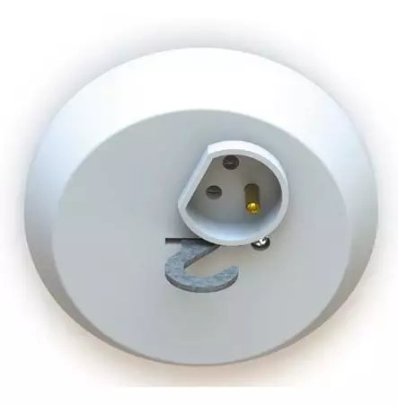 valaisinpistorasia maadoiettu koukkukannella - Pistorasiat, haaroittimet ja kytkimet - 6438140960115 - 1