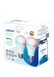 Älylamppu E27 Wifi RGB 806 lm 2 kpl Airam SmartHome - Lamput E27 kanta - 6435200289605 - 3