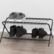 Kenkäteline Flip musta 70x40x31 cm - Kenkätelineet - 6410416482545 - 2