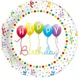 Kertakäyttölautanen Happy Birthday 23cm 8kpl - Kertakäyttölautaset - 5201184934265 - 1