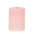 Pöytäkynttilä Led rihlattu 3D liekki vaaleanpunainen - LED-kynttilät - 6410416302485 - 1