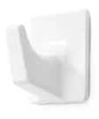 PYYHEKOUKKU 50x50mm MUOVI VALKOINEN 1621 HABO - Koukut, naulakot ja telineet - 7317900057045 - 1