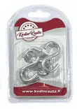 S-KOUKKU 50MM 4KPL TERÄS - Koukut, naulakot ja telineet - 6438417017535 - 2