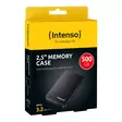 Intenso 2.5" Memory Case HDD, black, 500 - Muistikortit ja muistitikut - 4034303014125 - 2