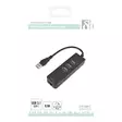 Verkkosovitin, 1xGigabitRJ45, 1xUSB3 A ur, 3x USB3 na, musta - Oheislaitekaapelit ja adapterit - 4894160004345 - 3