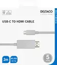 usb-c hdmi-kaapeli kullatut liittimet - Audio- ja videokaapelit - 7333048053145 - 3