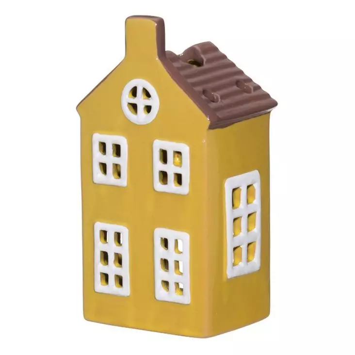 Talolyhty LED-valoilla Copenhagen keltainen 15 cm  - Lyhdyt sisäkäyttöön - 6410416312255 - 1