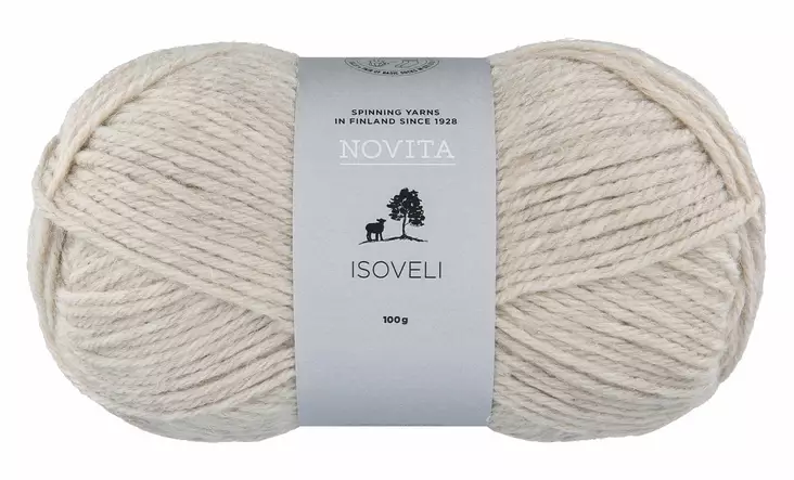 NOVITA ISOVELI 100 G PELLAVA - Sukkalangat - 6412618204185 - 1