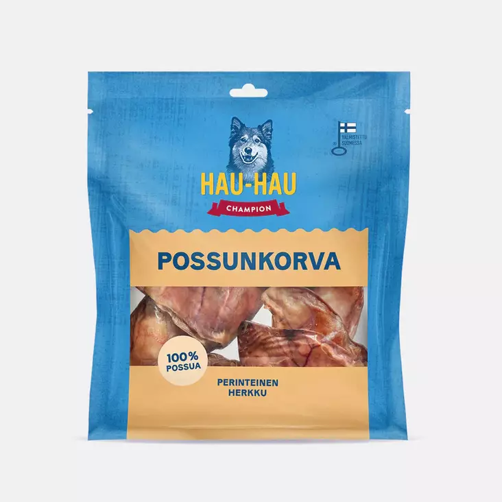 Koiran kuivattu possunkorva 330g - Koiranruoat ja herkut - 6438554007215 - 1