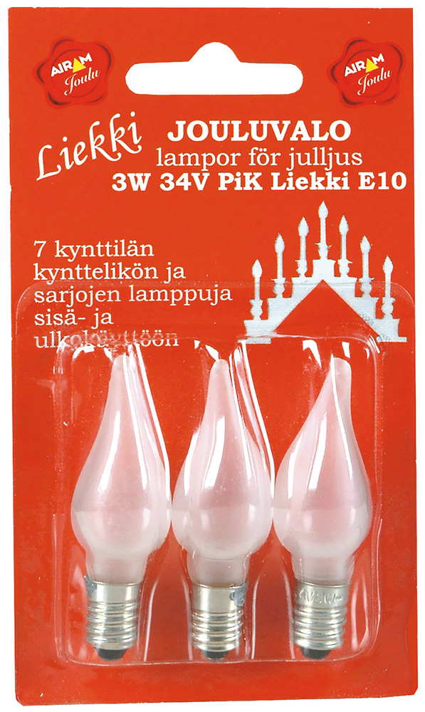 AIRAM VARALAMPUT 7-HAAR.LIEKKI - Valokoristeiden varalamput - 6435200010995 - 1