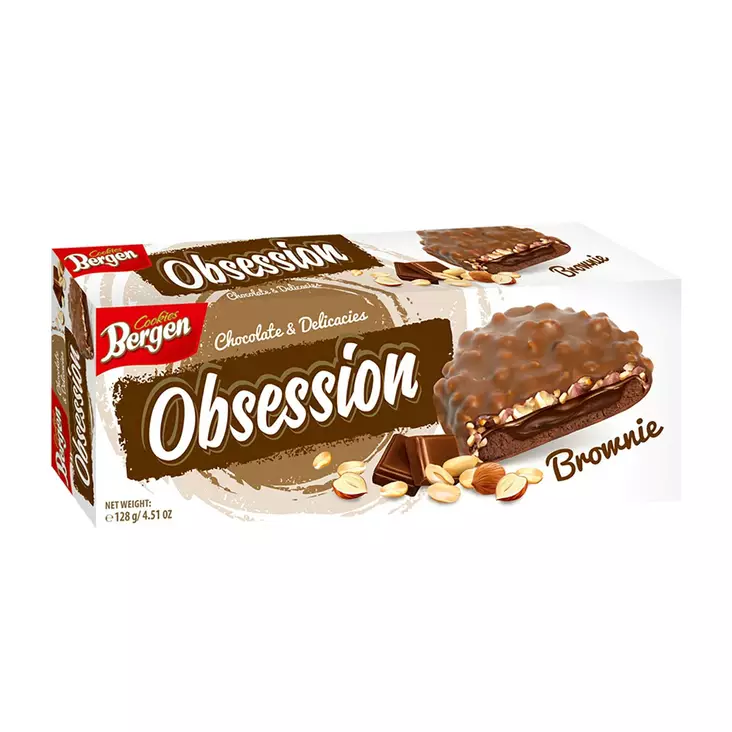 KEKSI BROWNIE 128G BERGEN - Leivät, keksit ja leivonnaiset - 5902379105735 - 1
