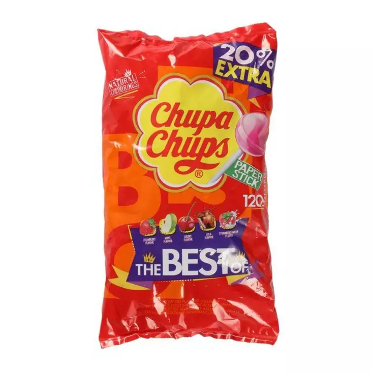 Chupa Chups tikkarit 120kpl 1440g. - Makeiset ja naposteltavat - 8410031923605 - 1
