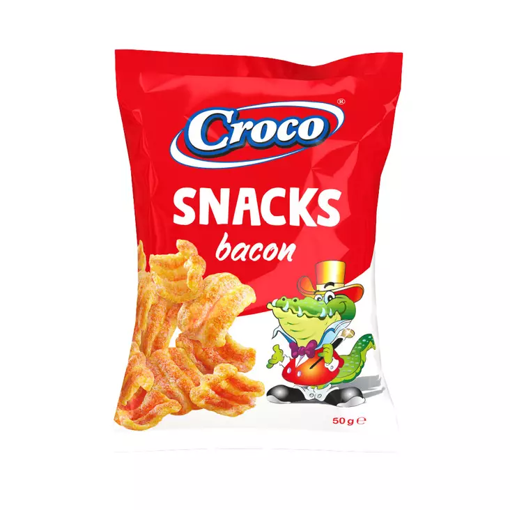 Croco Texas Bacon snack 50g - Leivät, keksit ja leivonnaiset - 5941194005455 - 1