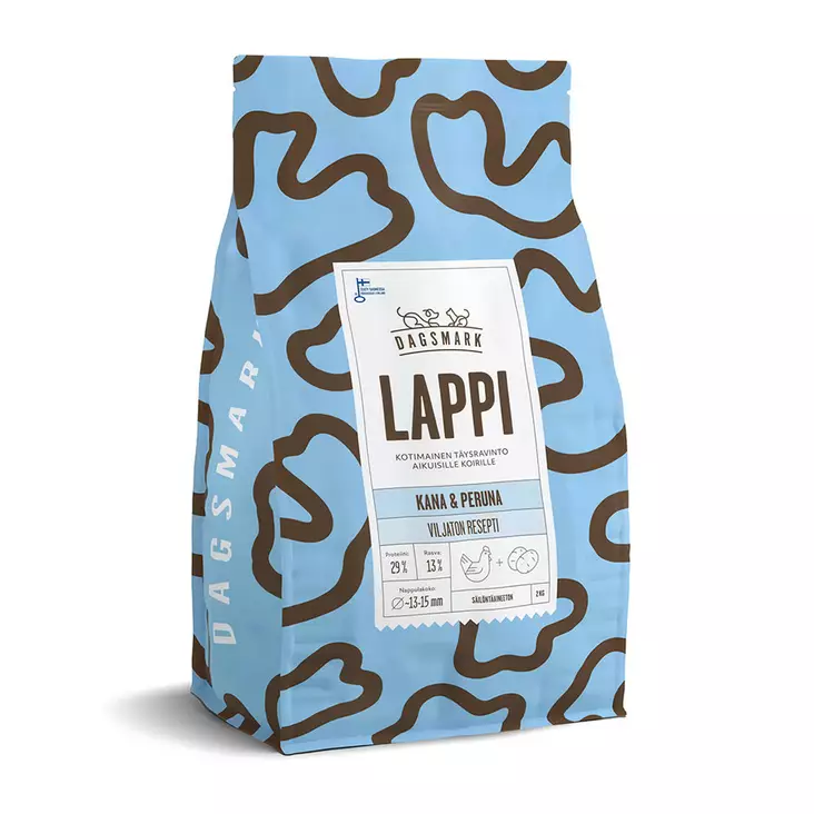 DM LAPPI viljaton kana-peruna 2 kg - Koiranruoat ja herkut - 6430066386055 - 1