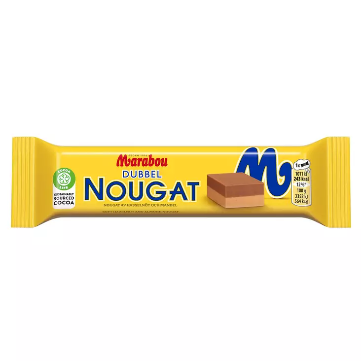Marabou SUKLAAPATUKKA DUBBEL NOUGAT 43 g - Suklaat - 7622210865335 - 1