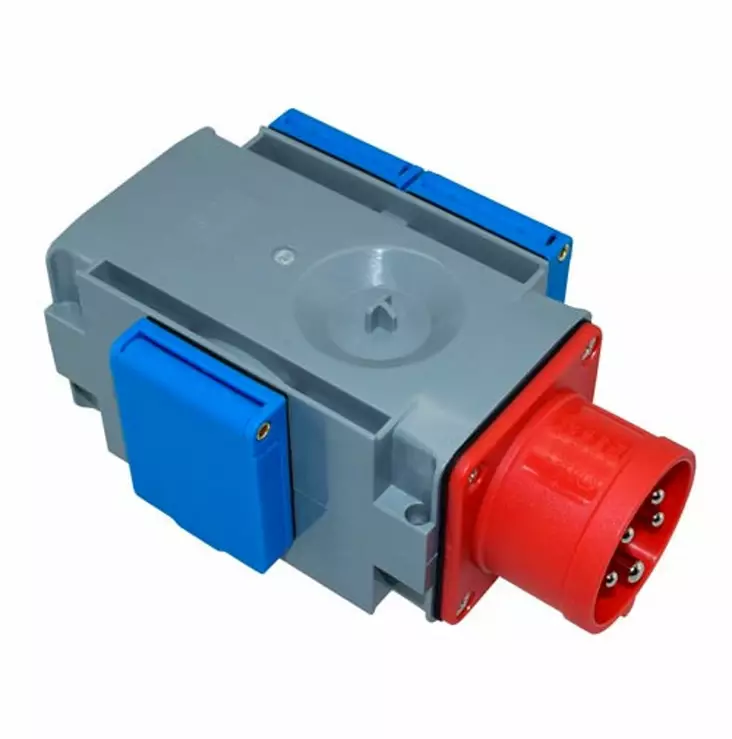 Haaroituspistorasia 16 A + 3 schukoa - Pistorasiat, haaroittimet ja kytkimet - 6438140990945 - 1