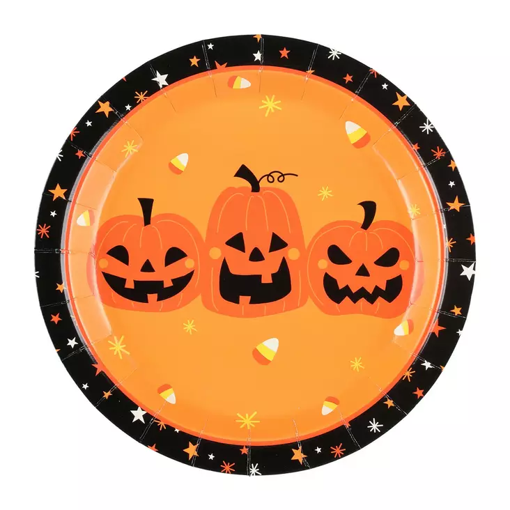 Kertakäyttölautanen Halloween 23cm 6kpl - Kertakäyttölautaset - 6410416397405 - 1
