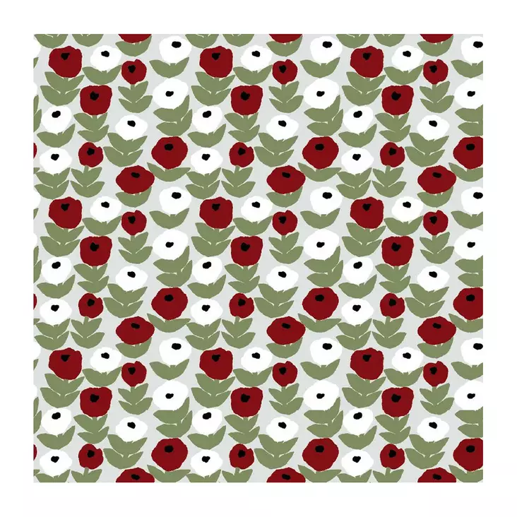 Servetti Havi Flora vihreä pun 24cm - Kahviliinat 24x24 - 6411630700095 - 1