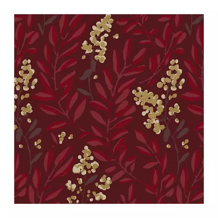 SERVETTI 24CM SELJA BURGUNDY HAVI - Kahviliinat 24x24 - 6411630102035 - 1