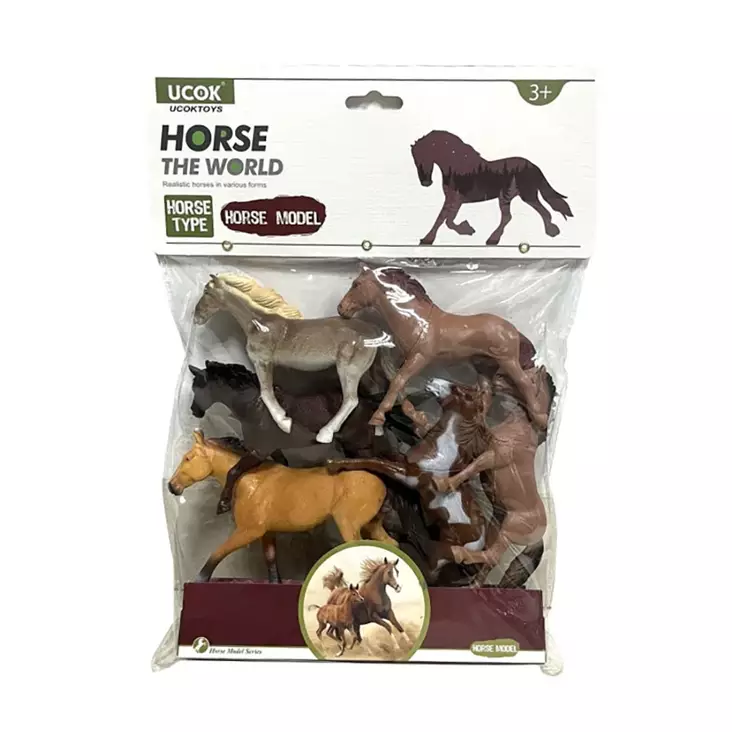 Hevoset 6 kpl - Figuurit ja robotit - 6438484015175 - 1