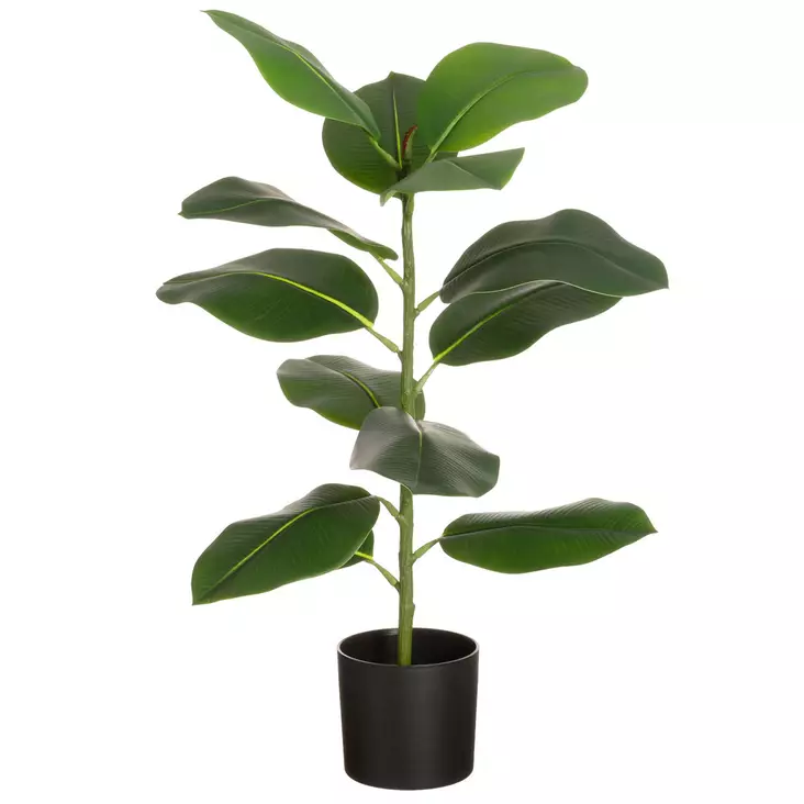 Huonekumipuu ruukussa 70 cm - Tekokasvit ja muovikukat - 6410416435725 - 1