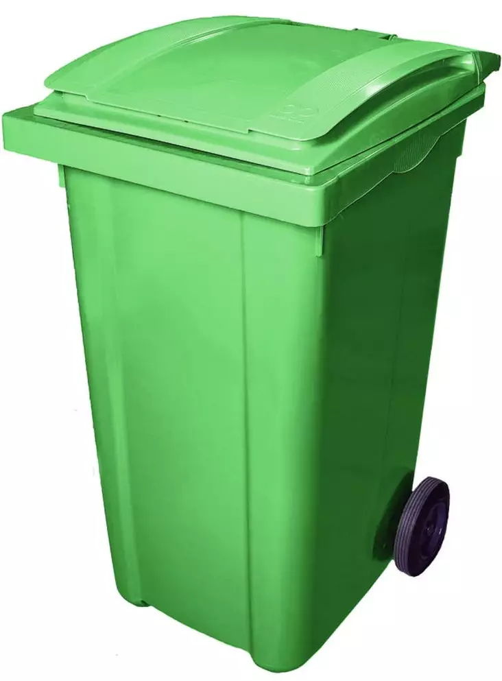 JÄTEASTIA JÄKKI 240L VIHREÄ - Pihan jäteastiat - 6412251202425 - 1