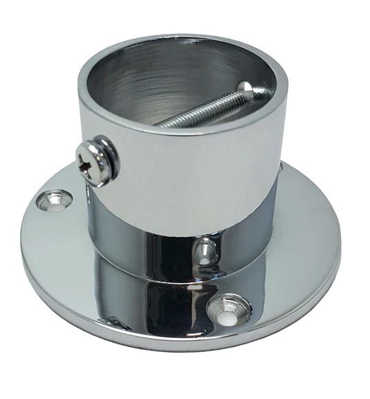 KAIDEKÖYSI SEINÄKIINNIKE 35MM KROMI - Kaideköydet ja kiinnikkeet - 6430045428615 - 1