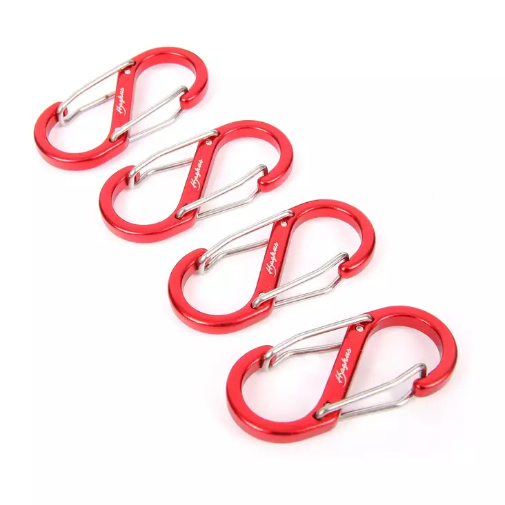 Haghus S karabiini 50mm 4kpl sarja - Retkeilyvälineet - 6438212103495 - 1