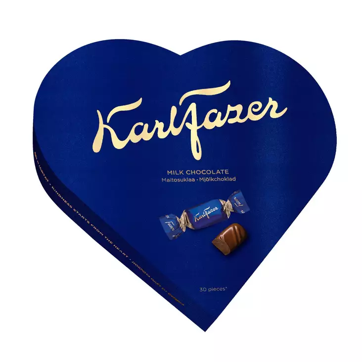 Karl Fazer Sydänrasia 225g suklaakonveht - Suklaat - 6416453025615 - 1
