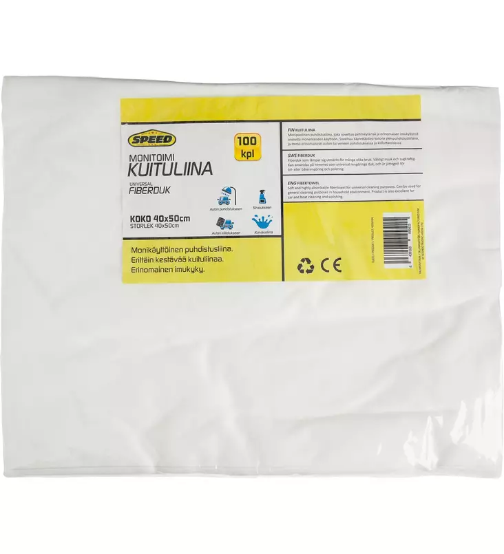 KUITULIINA 40X50CM 100KPL - Siivousliinat ja rätit - 6438168099415 - 1