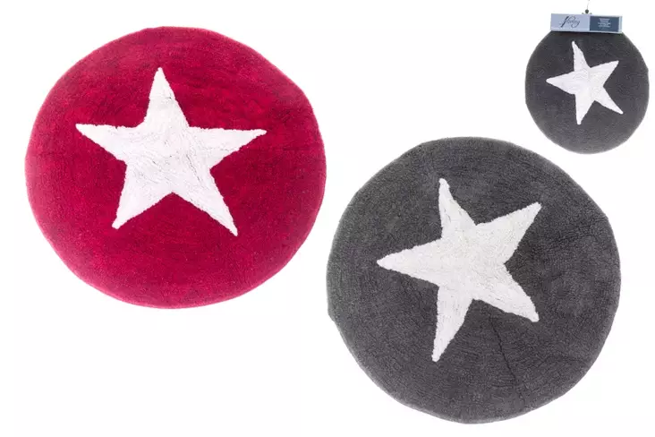 KYLPYHUONEMATTO PYÖREÄ TÄHTI - Kylpyhuonematot - 6410412592545 - 1