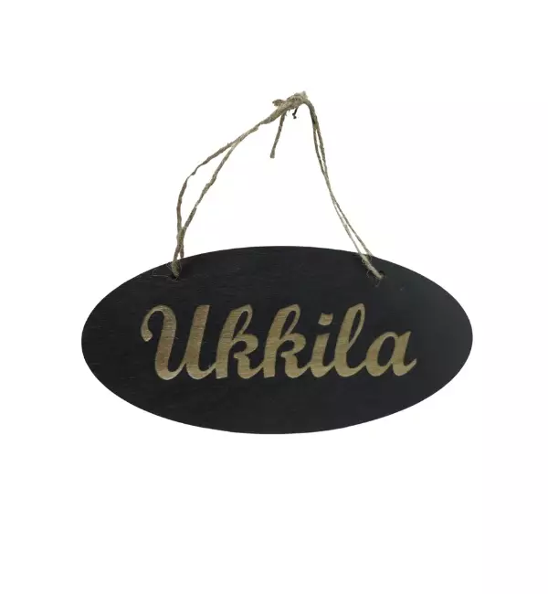 kyltti puuta ukkila musta - Kyltit ja avaimenperät - 6430077570085 - 1