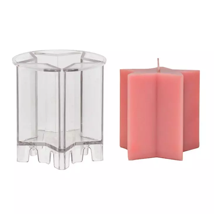 Kynttilämuotti tähti 8x7.8cm - Kynttilätarvikkeet ja kynttiläkortisteet - 6410416362915 - 1