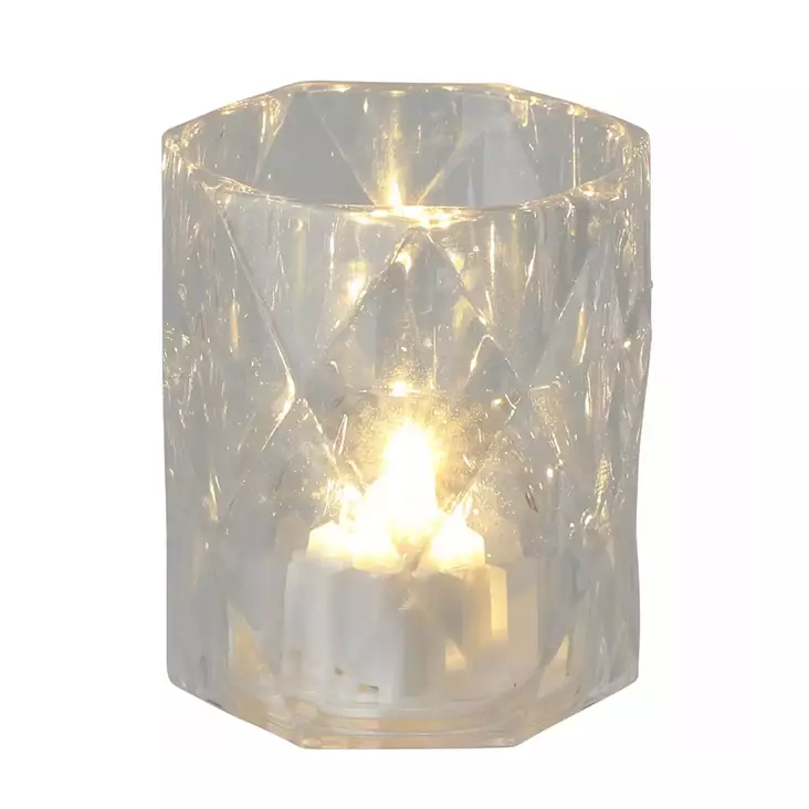 MINILAMPPU 6 cm läpinäkyvä - LED-kynttilät - 8720573782975 - 1