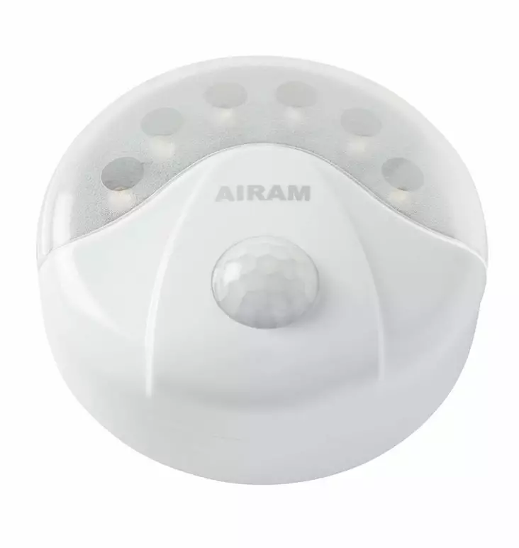 LED-VALAISIN LIIKETUNNISTIMELLA NOX 6 LED + PIR-SENSOR AIRAM - Taskulamput - 6435200157515 - 1