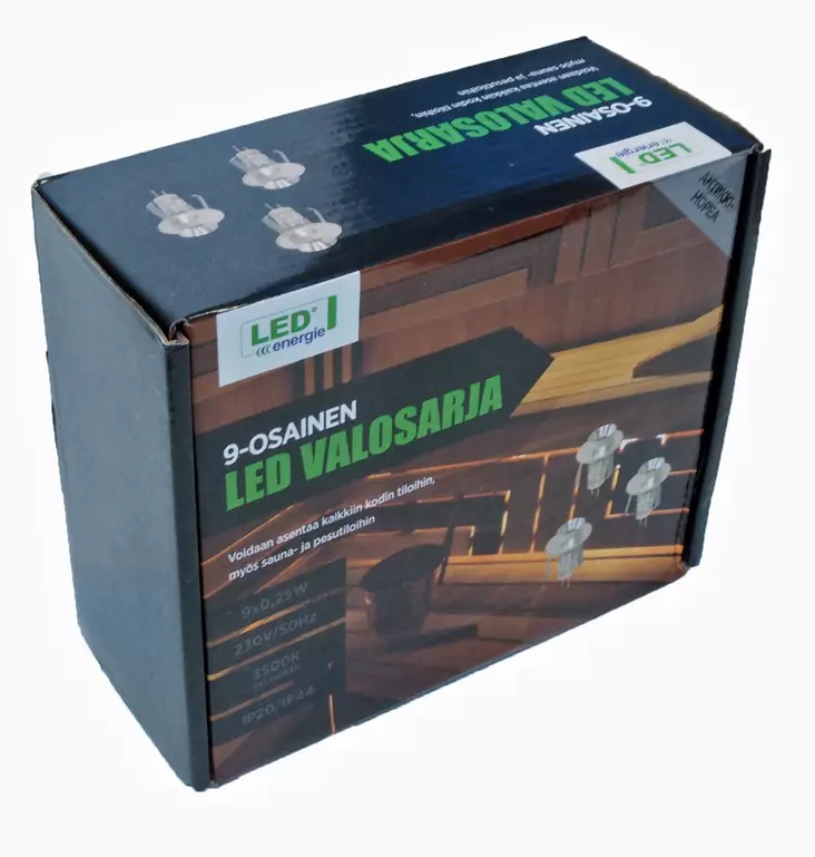 LED VALOSARJA 9-OS HOPEA - Saunavalaisimet - 6430066031115 - 1