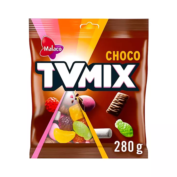 MALACO TV MIX CHOCO 280G - Makeiset ja naposteltavat - 6420256015285 - 1