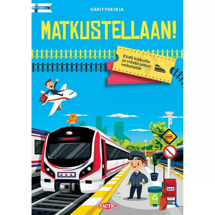 Tactic Matkustellaan! värityskirja - Värityskirjat ja puuhakirjat - 6416739589565 - 1
