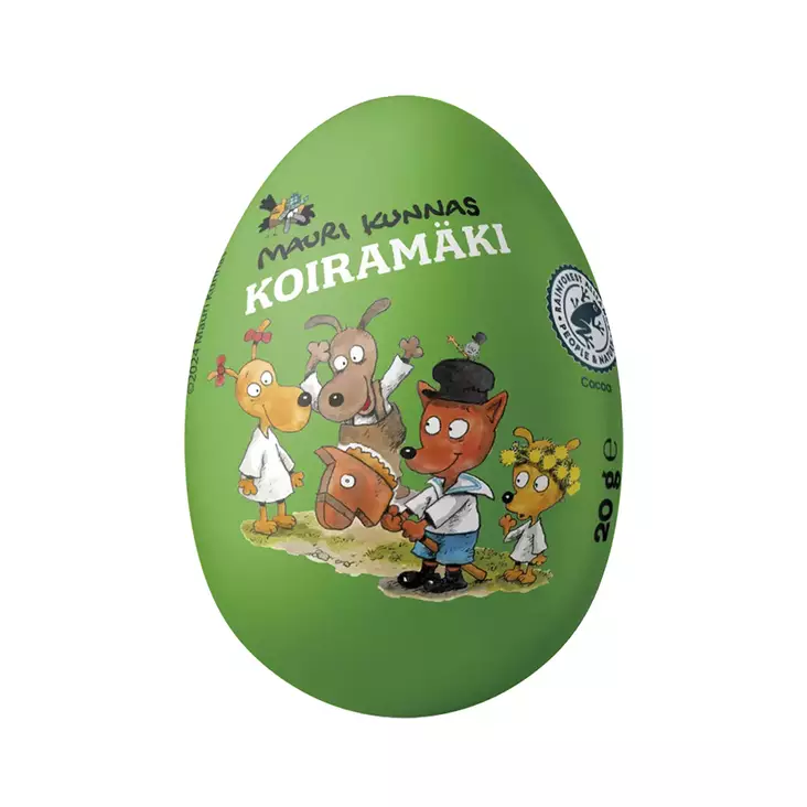 Mauri Kunnas koiramäki suklaamuna 20g - Suklaamunat ja pääsiäisherkut - 64031545 - 1